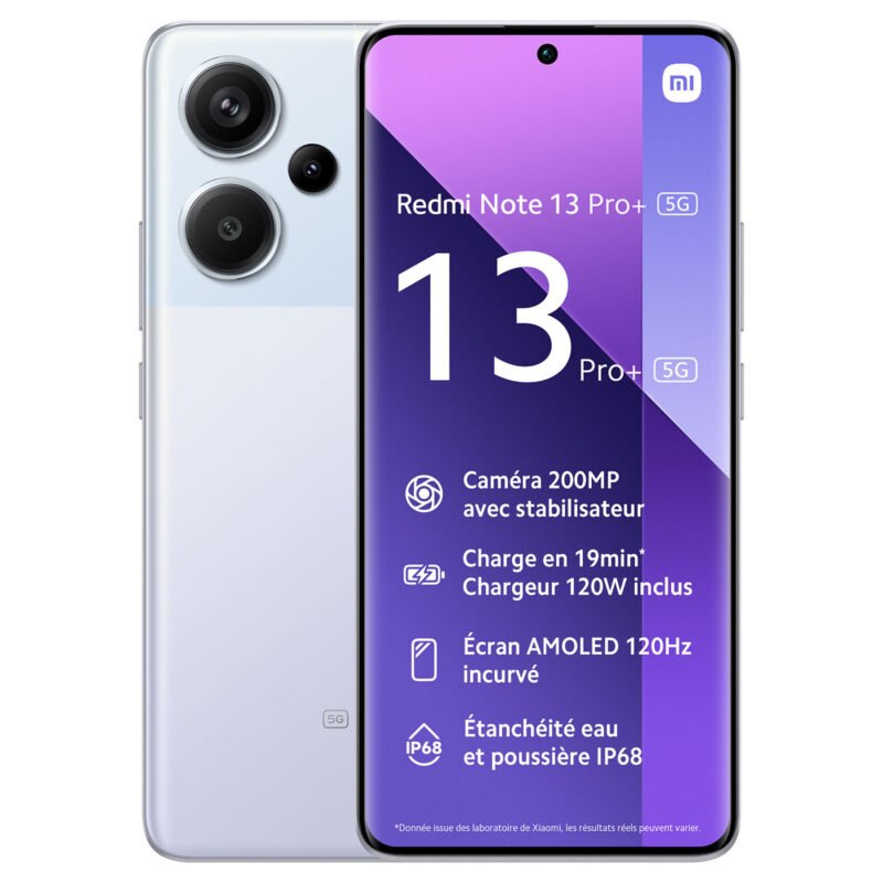 Xiaomi Redmi Note 13 Pro+ Xiaomi Redmi Note 13 Pro+ 5G - 512Go - Violet