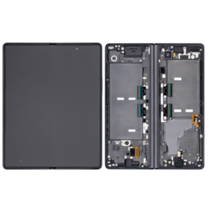 Écran LCD Tactile avec Cadre Samsung Galaxy Z Fold 2 SM-F916B - GH82-24296A - Avec Charnière Argentée - Noir