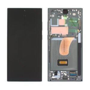 Écran LCD + Tactile Avec Cadre Samsung Galaxy S23 Ultra SM-S918B - GH82-30465C - (Auto-assemblé) - Vert