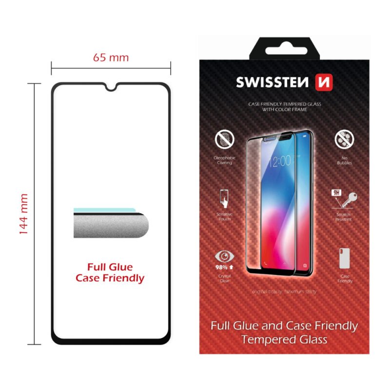 Swissten iPhone 16 Verre trempé - 54501864 - Colle complète - Noir 2 Swissten iPhone 16 Verre trempé - 54501864 - Colle complète - Noir
