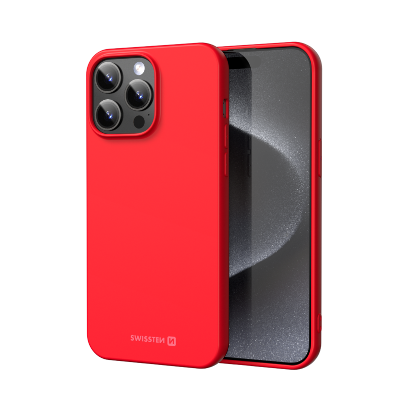Coque Swissten Joy Case iPhone 16 Pro Max - 34500388 - Rouge 2 Coque Swissten Joy Case iPhone 16 Pro Max - 34500388 - Rouge