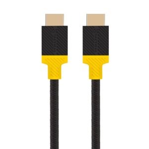 Tactical Webb Space 2.1 HDMI Cable - 8596311251702 - 8K - 2.1 Meter - Noir/Yellow
