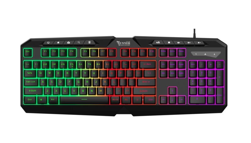 Swissten Clavier de jeu Gunner - 59107210 - Noir