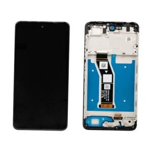 Écran LCD  tactile avec cadre Motorola Moto G04 (XT2421-2) - 5D68C23890 - Noir