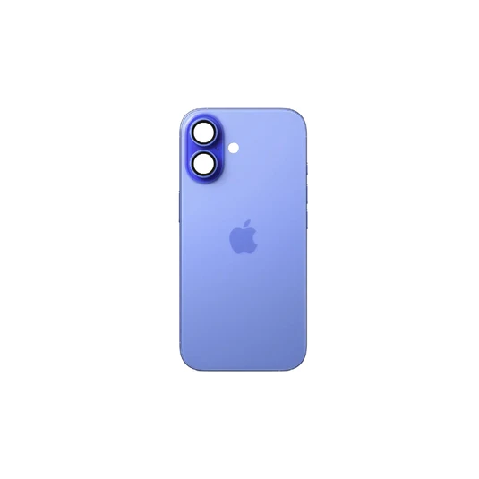 Apple iPhone 16 Plus Backcover Glass - blue Vitre arrière iPhone 16 Plus - Avec cadre de caméra + plaque de fer + aimant NFC - Bleu