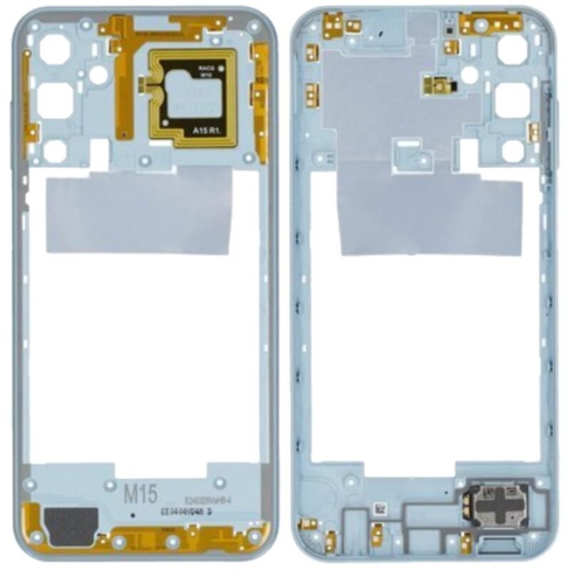 Cadre Central Samsung Galaxy M15 SM-M156B - GH82-34753C - Avec haut-parleur - Bleu clair