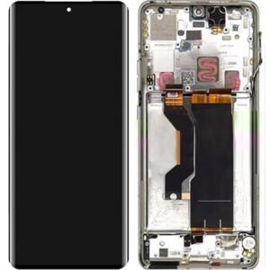 Écran LCD + Tactile avec cadre Motorola Moto Edge 50 Pro (XT2403) - 5D68C24094/5D68C24324 - Blanc