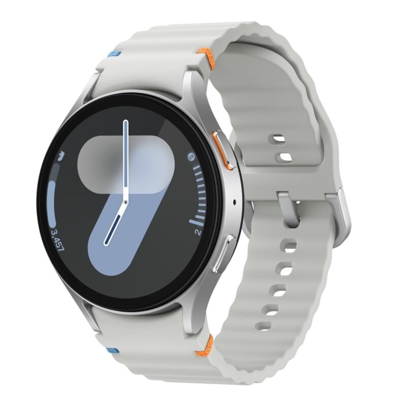 Samsung Galaxy Watch 7 44mm Argent (Bracelet En Silicone Argentées)