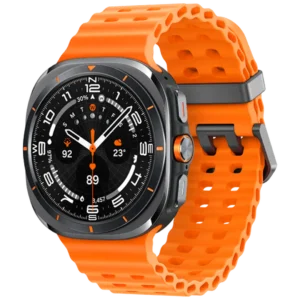 Samsung Galaxy Watch Ultra Titanium Gris (Bracelet En Silicone Orange)