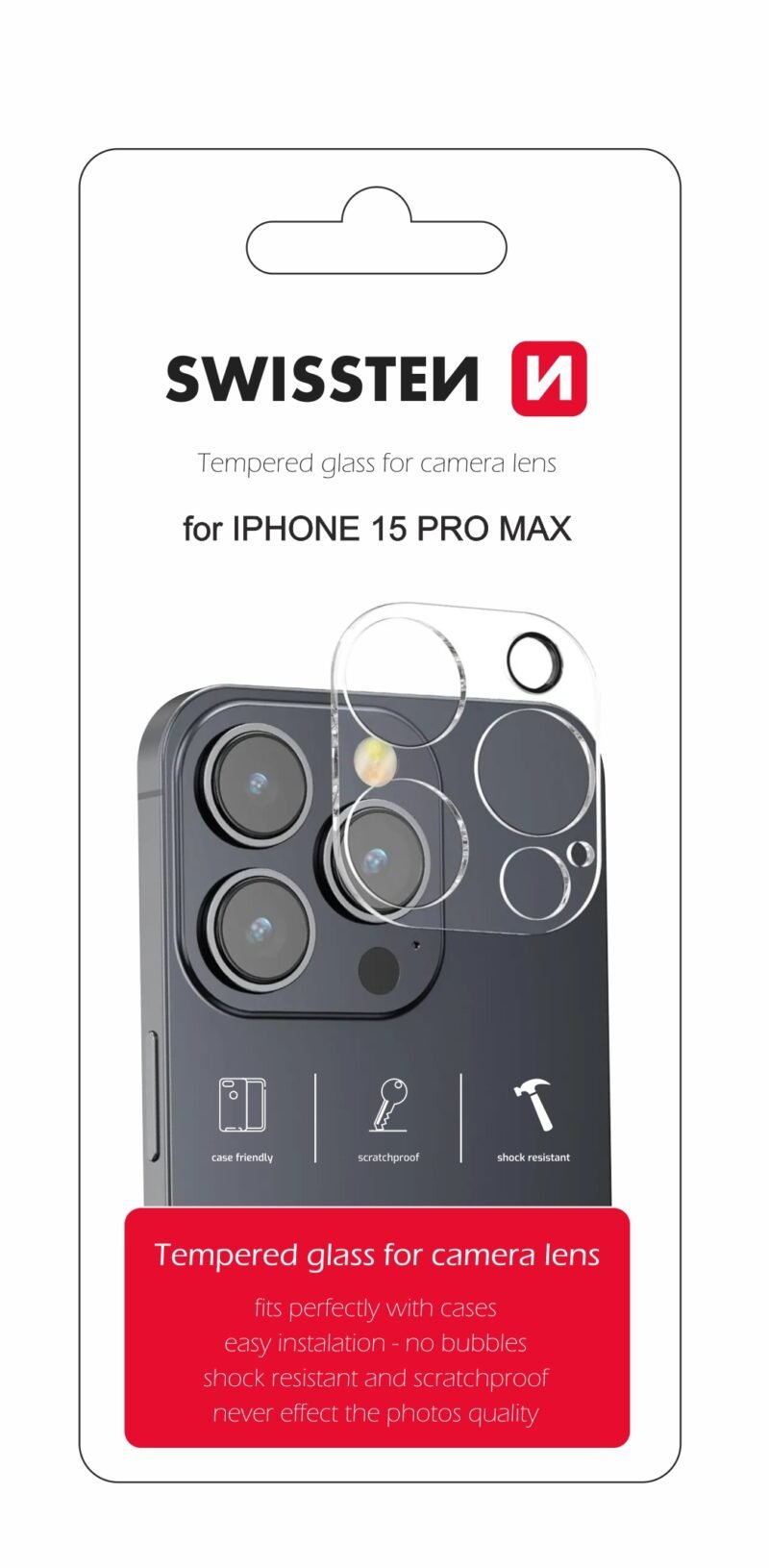 Verre trempé objectif de caméra Swissten iPhone 16e (2025) - 94500127