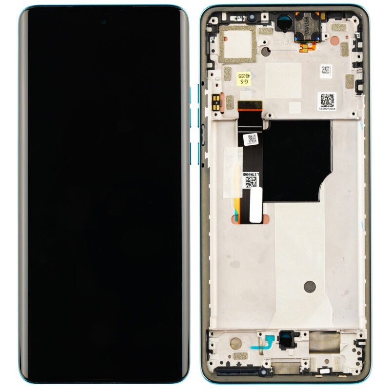 Écran LCD Tactile avec Cadre Motorola Moto Edge 40 Neo (XT2307-1) - 5D68C23160 - Bleu - Original Service Pack