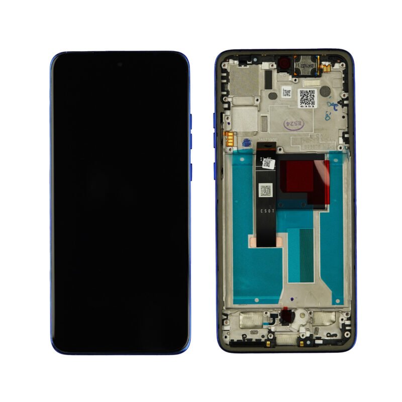 Écran LCD + Tactile avec Cadre Motorola Moto Edge 50 Neo (XT2409) - 5D68C28371 - Bleu marine - Original Service Pack