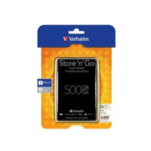 Disque dur portable Verbatim 53029 Store 'n' Go USB 3.0 500 Go Noir