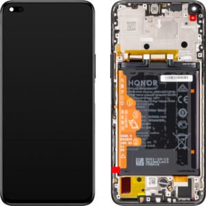 Écran LCD et tactile + cadre Honor 50 Lite (NTN-L22/NTN-LX1/NTN-LX3) - 02354FMV - Noir