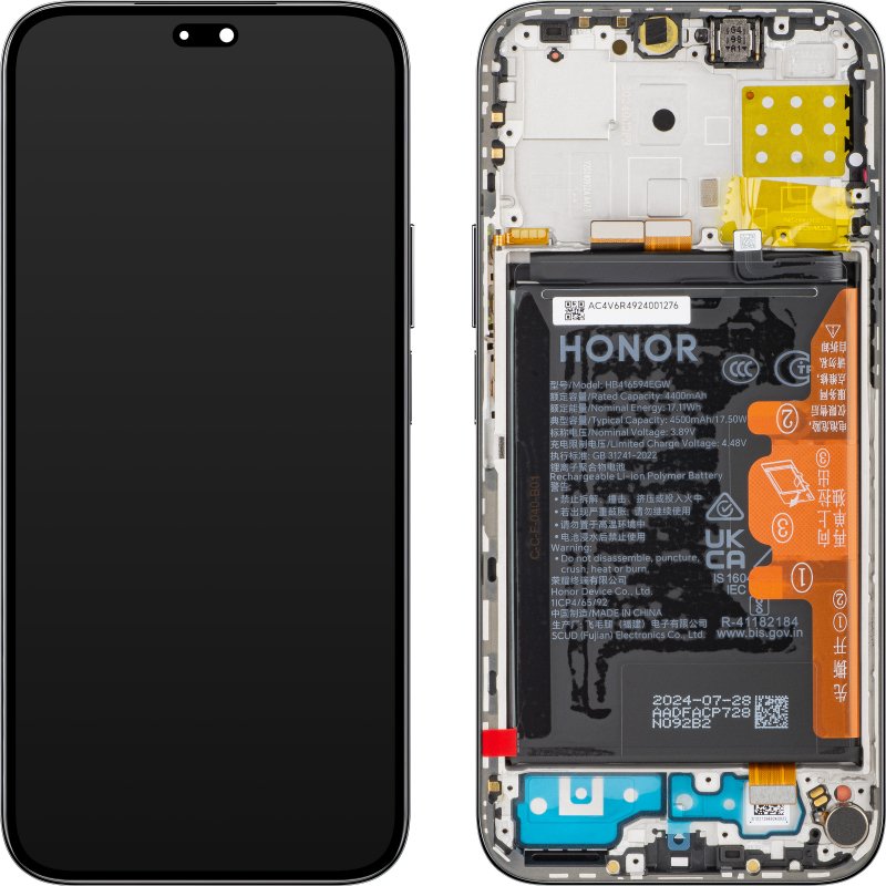 Écran LCD et tactile + cadre Honor 200 Lite 5G (LLY-NX1) - 0235ALPR - Noir 2 Écran LCD et tactile + cadre Honor 200 Lite 5G (LLY-NX1) - 0235ALPR - Noir