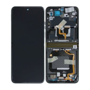 Écran LCD + tactile + châssis Motorola Moto RAZR 40 Ultra (XT2321) - 5D68C22606/5D68C22609/5D68C22596 - Noir