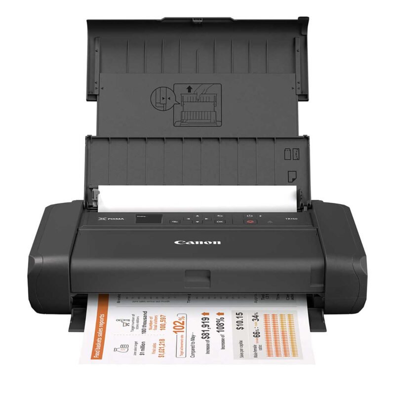 Canon PIXMA TR150 Imprimante Portable A4 WiFi pour PC & Smartphone (Fournit avec Batterie) Occasion