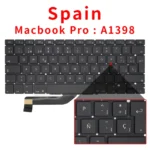 Clavier Avec rétroéclairage MacBook Pro Retina 15 Inch - A1398 - Version espagnole