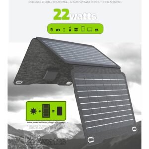 Panneau solaire pliable Swissten (22 W) - 22013811