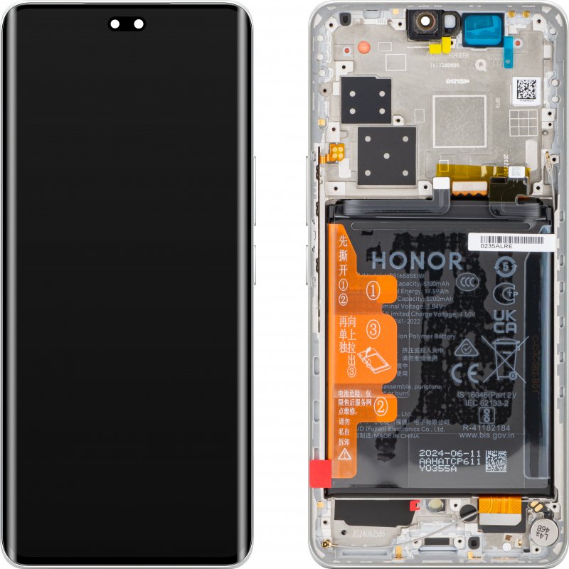 Écran LCD Tactile avec Cadre Honor 200 Pro (ELP-AN00) - 0235ALRF - Blanc 2 Écran LCD Tactile avec Cadre Honor 200 Pro (ELP-AN00) - 0235ALRF - Blanc