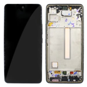 Écran LCD + écran tactile + châssis Samsung Galaxy A53 5G SM-A536B - GH82-28024A/GH82-28025A - (auto-assemblé) - Noir