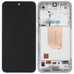 Écran LCD + tactile + châssis Samsung Galaxy S23 FE SM-S711B - GH82-32854B - (Self-Assembled)  - Silver