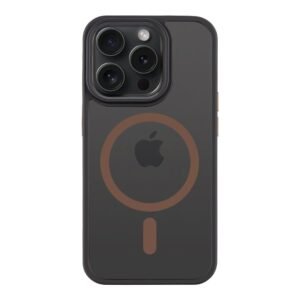 Coque Tactical iPhone 15 Pro Magforce Hyperstealth 2.0 Cover - 8596311279294 - Black/Mocha Mousse