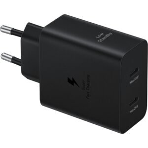 Samsung 50W Duo USB-C Power Adapter With USB-C Cable - EP-T5020XBEGEU - Black
