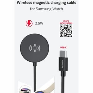 Chargeur sans fil pour montre Samsung Swissten - 22065511 - Noir