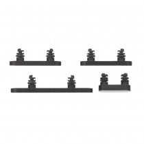 Boutons latéraux iPhone 17 - 4 pièces un ensemble - Noir