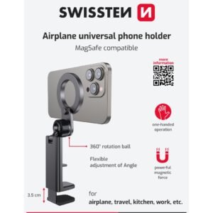Support de téléphone universel pour avion Swissten - 65010312