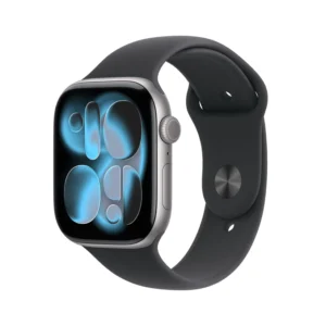 Apple Watch Series 11 46mm Gris (Bracelet En Silicone Noir M/L)
