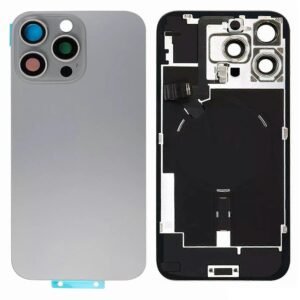 Cache Arrière iPhone 16 Pro Max - Démonté - Flash Light Flex + Aimants Magsafe + Câble de chargement sans fil - Naturel