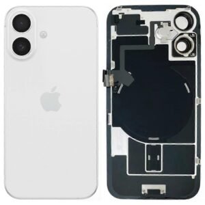 Cache Arrière iPhone 17 - Démonté - Flash Light Flex + Aimants Magsafe + Câble de chargement sans fil - Blanc