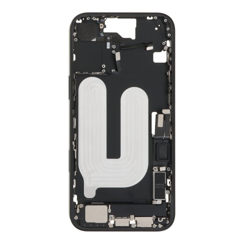 Châssis intermédiaire iPhone 16 Plus - Avec petites pièces - Noir 2 Châssis intermédiaire iPhone 16 Plus - Avec petites pièces - Noir