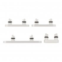 Boutons latéraux iPhone 17 Pro/iPhone 17 Pro Max - Lot de 4 - Argent