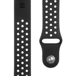 Tactical 234 Bracelet de montre double en silicone - 8596311070167 - 22 mm - Noir