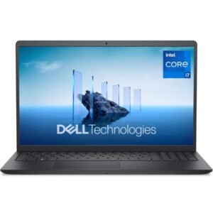 Ordinateur Portable Dell 15 - DC15250 – 15,6" FHD 120Hz, Intel Core i7-1355U, Graphiques Intel UHD, 16Go RAM, 512Go SSD, Webcam HD, Windows 11 Home, Clavier AZERTY, Carbon Black