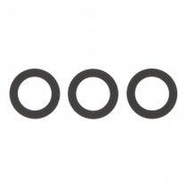 Objectif d'appareil photo Samsung SM-S731B Galaxy S25 FE - 3 pièces par ensemble - Noir