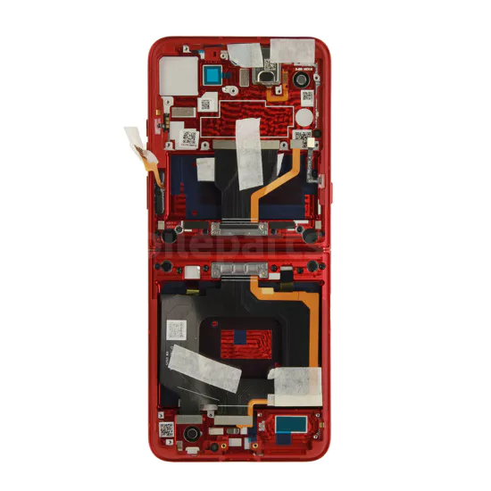 5D68C30153 Écran LCD tactile + cadre Motorola Razr 60 Ultra (XT2551) - 5D68C30153/5D68C30150/5D68C30155 - Rouge