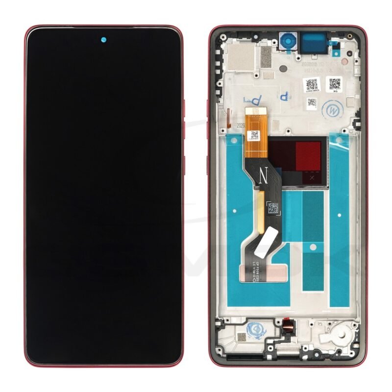 5D68C30477 Écran LCD Tactile + Cadre Motorola Moto G86 (XT2527-2) - 5D68C30477 - Rouge