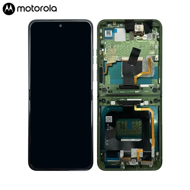 Motorola Razr 50 Ultra (XT2451) LCD Display + Touchscreen + Frame - 5D68C24595 - Green Écran LCD Tactile + Cadre Motorola Razr 50 Ultra (XT2451) - 5D68C24595 - Vert