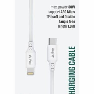 Câble iPeax USB-C vers Lightning - 90010111 - 1 mètre - Blanc