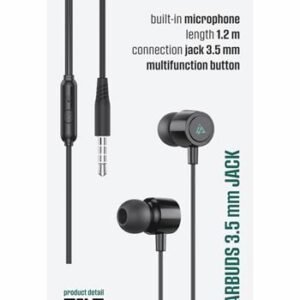 Écouteurs filaires iPeax 3,5 mm - 90010133 - Noir