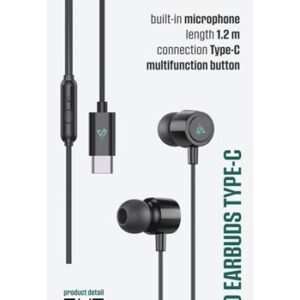 Écouteurs USB-C filaires iPeax - 90010135 - Noir