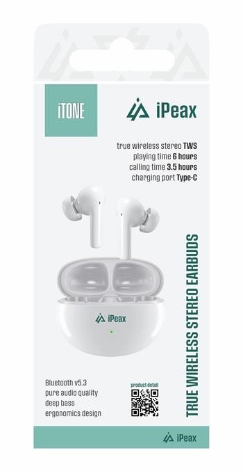 Écouteurs iPeax TWS iTone - 90010137 - Blanc 2 Écouteurs iPeax TWS iTone - 90010137 - Blanc