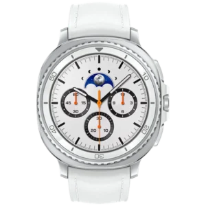 Samsung Galaxy Watch 8 Classic Argent (Bracelet Blanc)