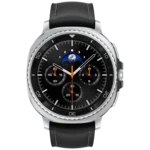 Samsung Galaxy Watch 8 Classic Argent (Bracelet Noir)
