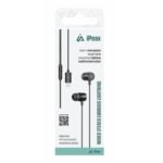Écouteurs Lightning filaires iPeax - 90010134 - Noir