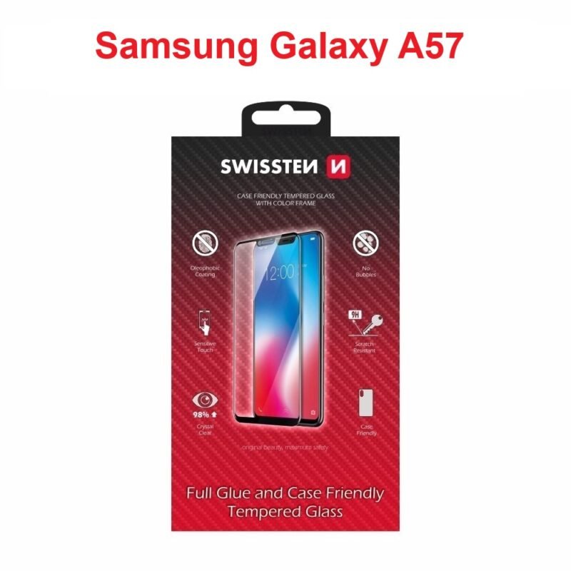 Swissten Samsung Galaxy A57 SM-A576B Verre Trempé - 54501899 - Colle Complète - Noir 2 Swissten Samsung Galaxy A57 SM-A576B Verre Trempé - 54501899 - Colle Complète - Noir